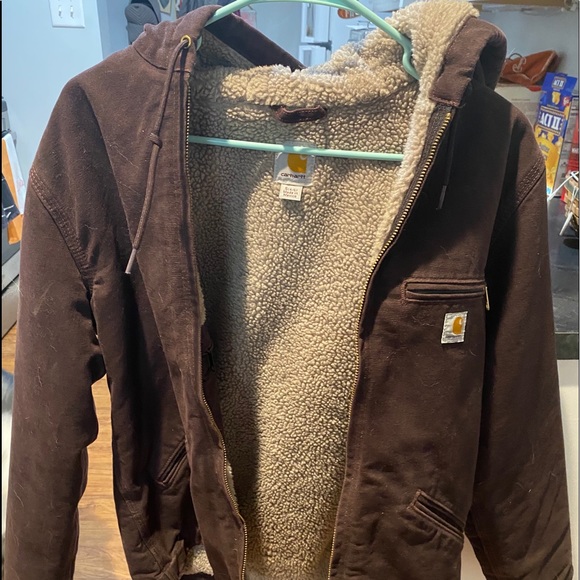 deep wine carhartt jacket